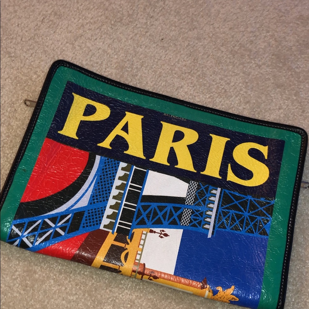Multicolor Balenciaga Clutch